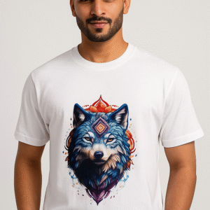 Wolfwok men oversize t-shirt